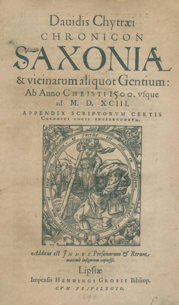 Große Abbildung Nr.1: 138-309 Chytraeus,D.: (Sachsen)