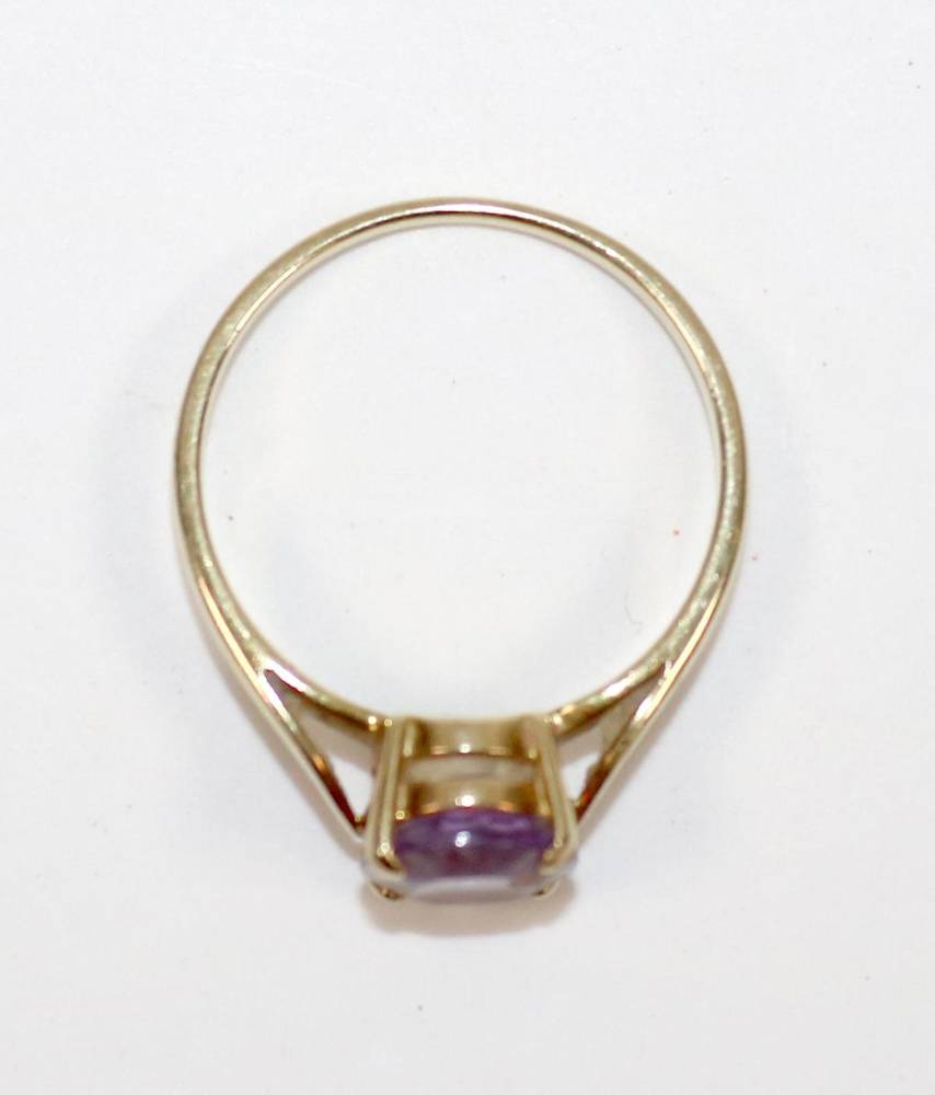 Große Abbildung Nr.2: 138-3114 Amethystring 585: (Schmuck, Ringe)