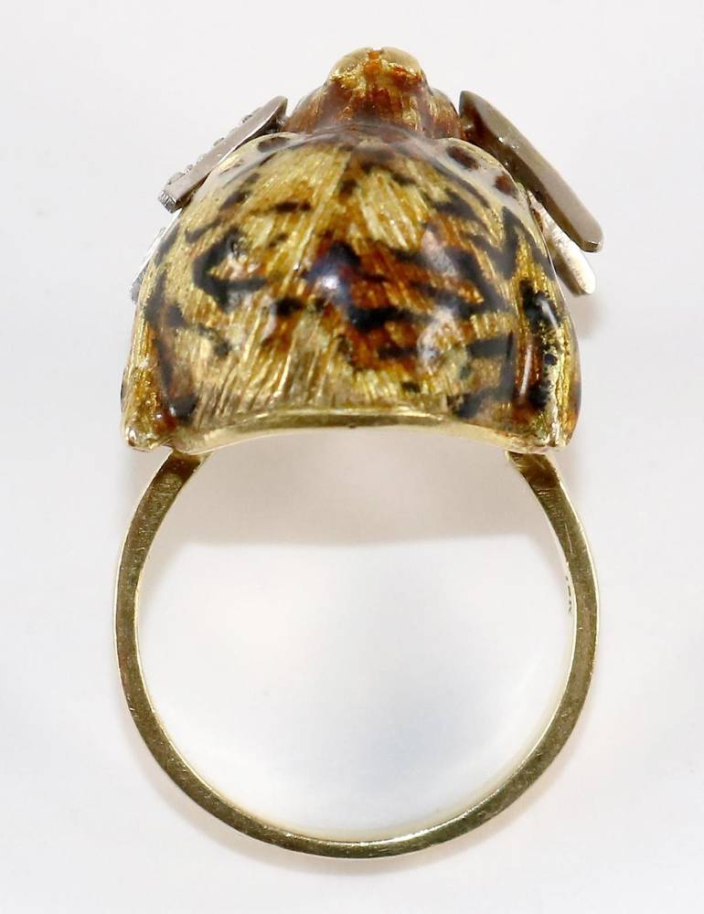 Große Abbildung Nr.6: 138-3118 Leopardenkopf-Ring.: (Schmuck, Ringe)