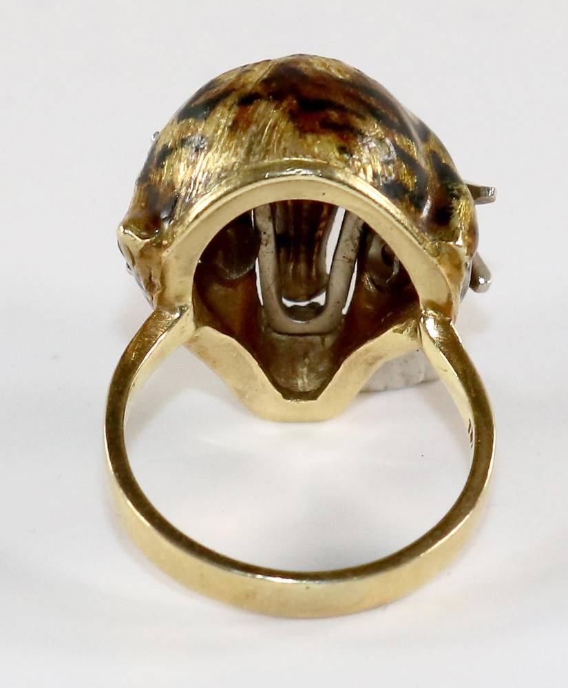 Große Abbildung Nr.7: 138-3118 Leopardenkopf-Ring.: (Schmuck, Ringe)