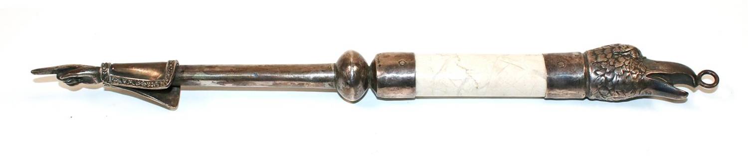Große Abbildung Nr.1: 138-3133 Thorazeiger mit Adlerkopf.: (Silber)
