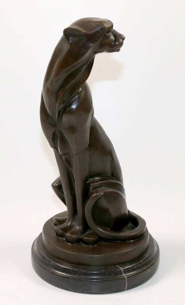 Große Abbildung Nr.1: 138-3147 Gepard, Bronze: (Skulpturen - Plastiken)