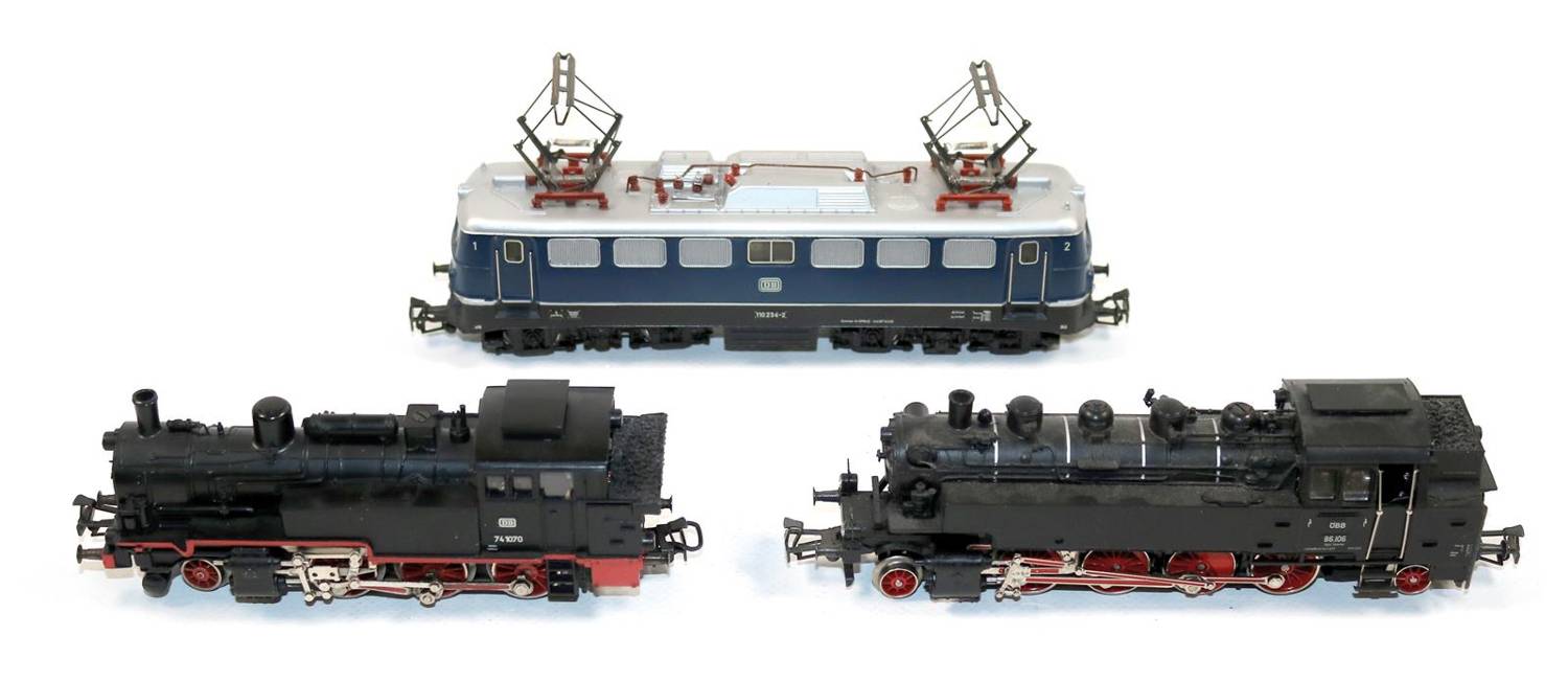 Große Abbildung Nr.1: 138-3159 Lokomotivensammlung Märklin H0.: (Spielzeug, Eisenbahn, Märklin)