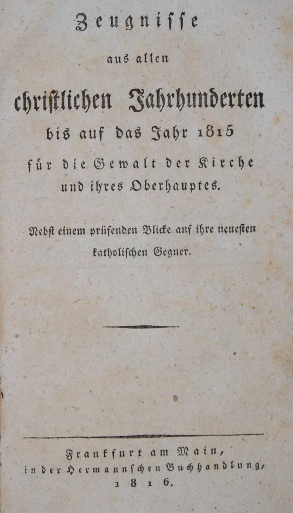 Große Abbildung Nr.1: 138-321 Sammlung: (Alte Drucke, Handschriften und Theologie)