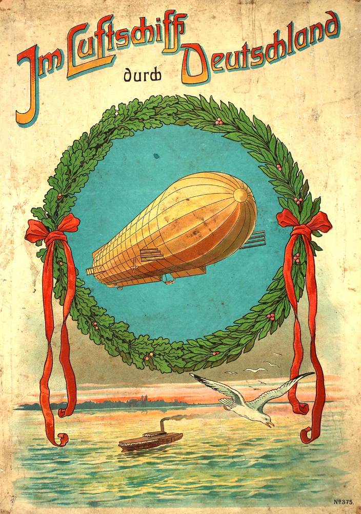 Große Abbildung Nr.1: 138-3227 Seltene Brettspiele.: (Spielzeug, Zeppelin)
