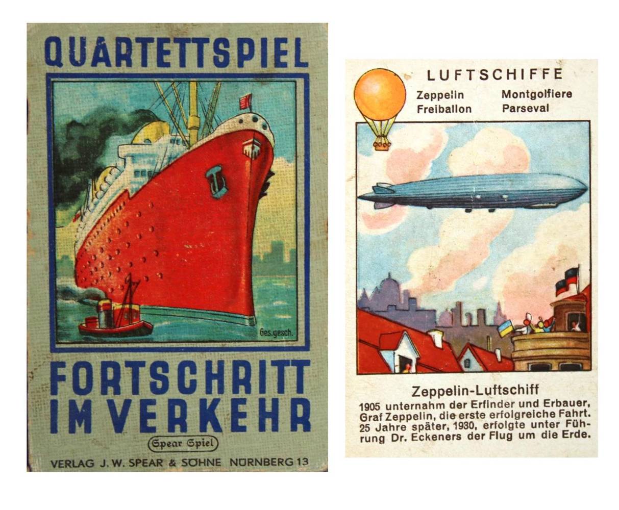 Große Abbildung Nr.4: 138-3227 Seltene Brettspiele.: (Spielzeug, Zeppelin)