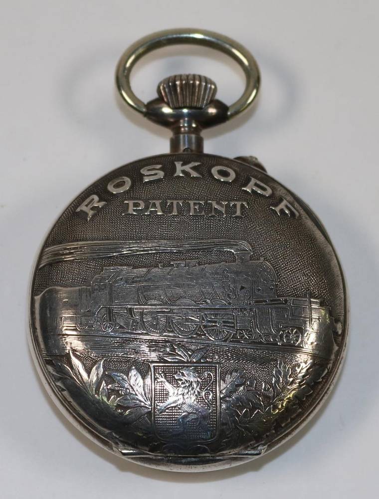 Große Abbildung Nr.2: 138-3232 Eisenbahner-Taschenuhr: (Uhren, Taschenuhren)