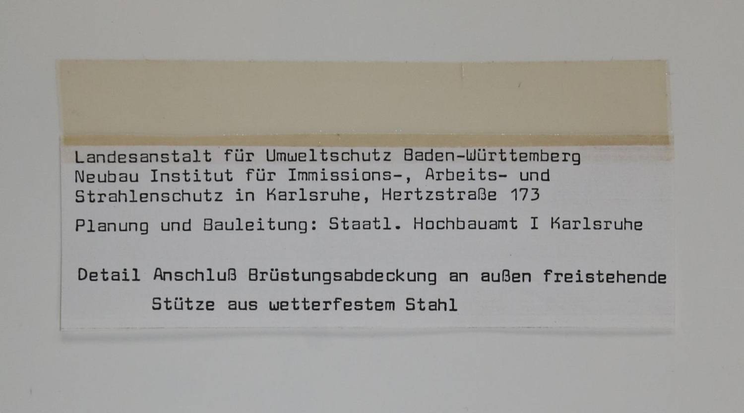 Große Abbildung Nr.10: 138-3261 Karlsruhe.: (Photographie)