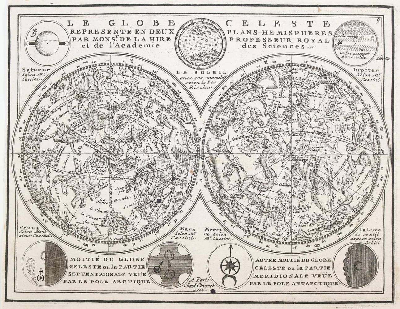 Große Abbildung Nr.1: 138-3293 Himmelskarten.: (Varia, Astronomie)