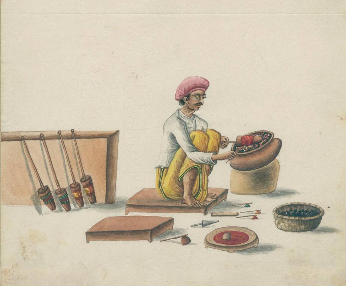 Große Abbildung Nr.10: 138-3307 Indischer Kulturkreis.: (Varia, Berufe)