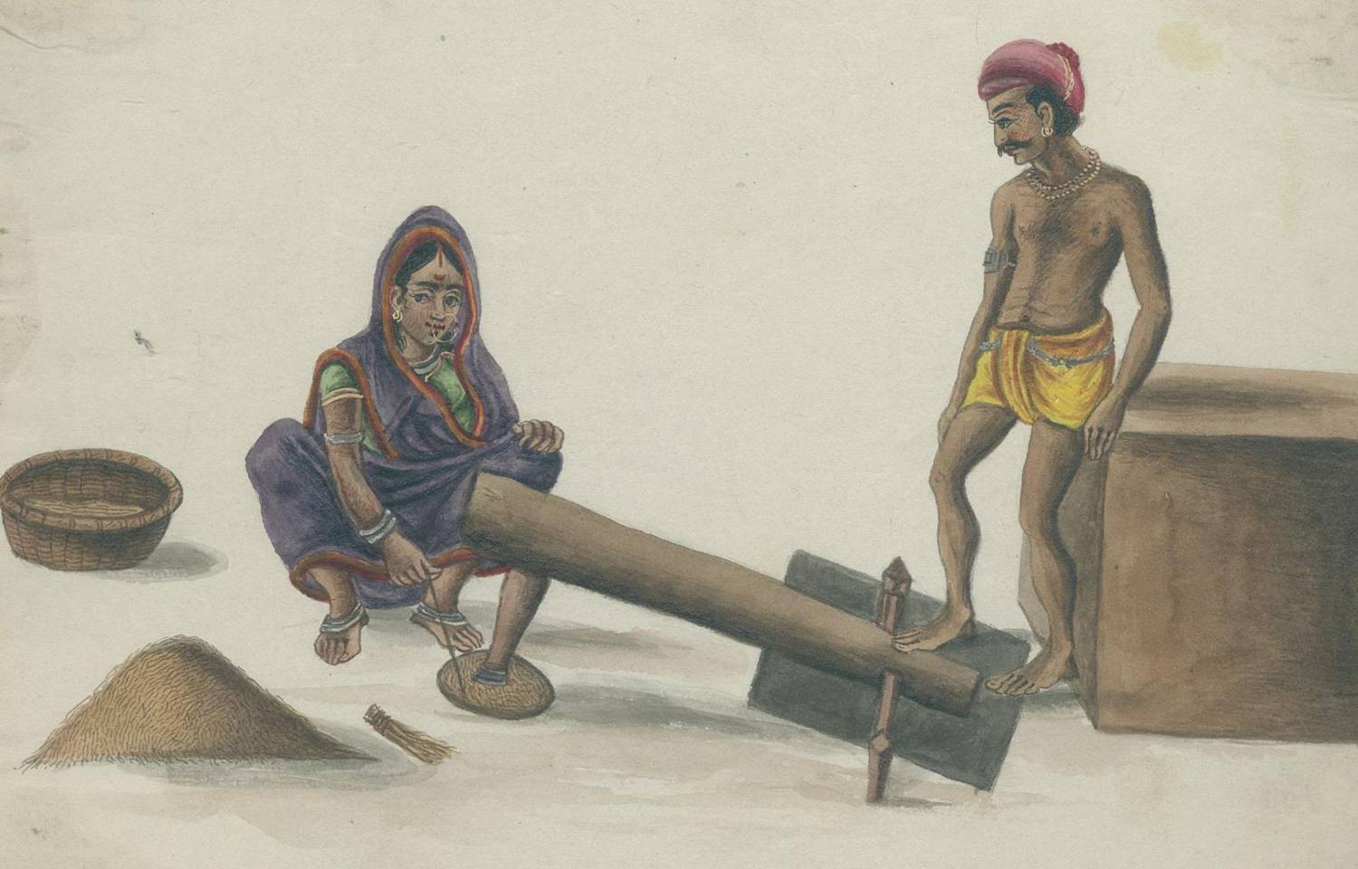 Große Abbildung Nr.14: 138-3307 Indischer Kulturkreis.: (Varia, Berufe)