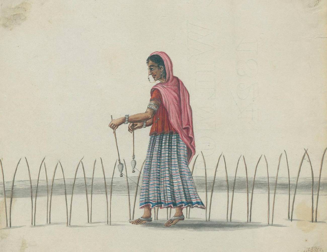 Große Abbildung Nr.9: 138-3307 Indischer Kulturkreis.: (Varia, Berufe)