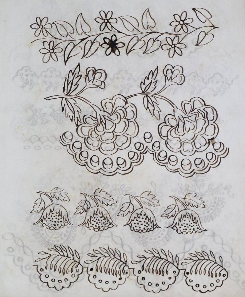 Große Abbildung Nr.1: 138-3408 Zeichenheft: (Varia, Pflanzenornamente)