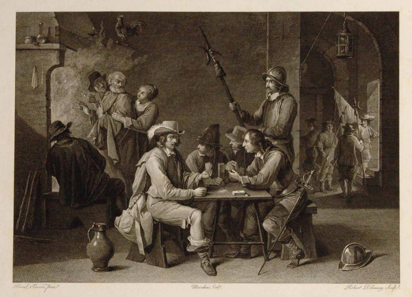 Große Abbildung Nr.4: 138-3428 Kartenspieler.: (Varia, Spiele)