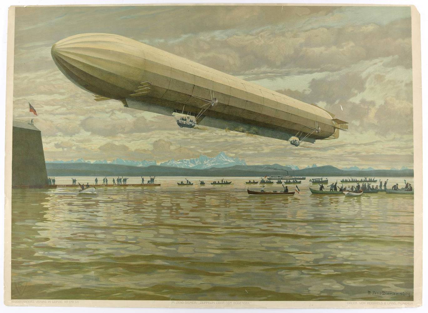 Große Abbildung Nr.1: 138-3449 Zeppelin.: (Aeronautik, Zeppelin)