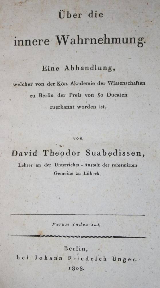 Große Abbildung Nr.1: 138-345 Suabedissen,D.T.: (Alte Drucke, Handschriften und Theologie)
