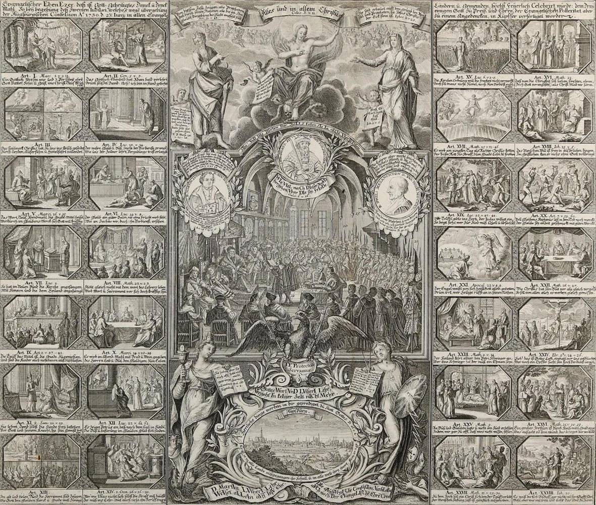 Große Abbildung Nr.1: 138-3452 Augsburger Konfession.: (Deutschland, Augsburg)