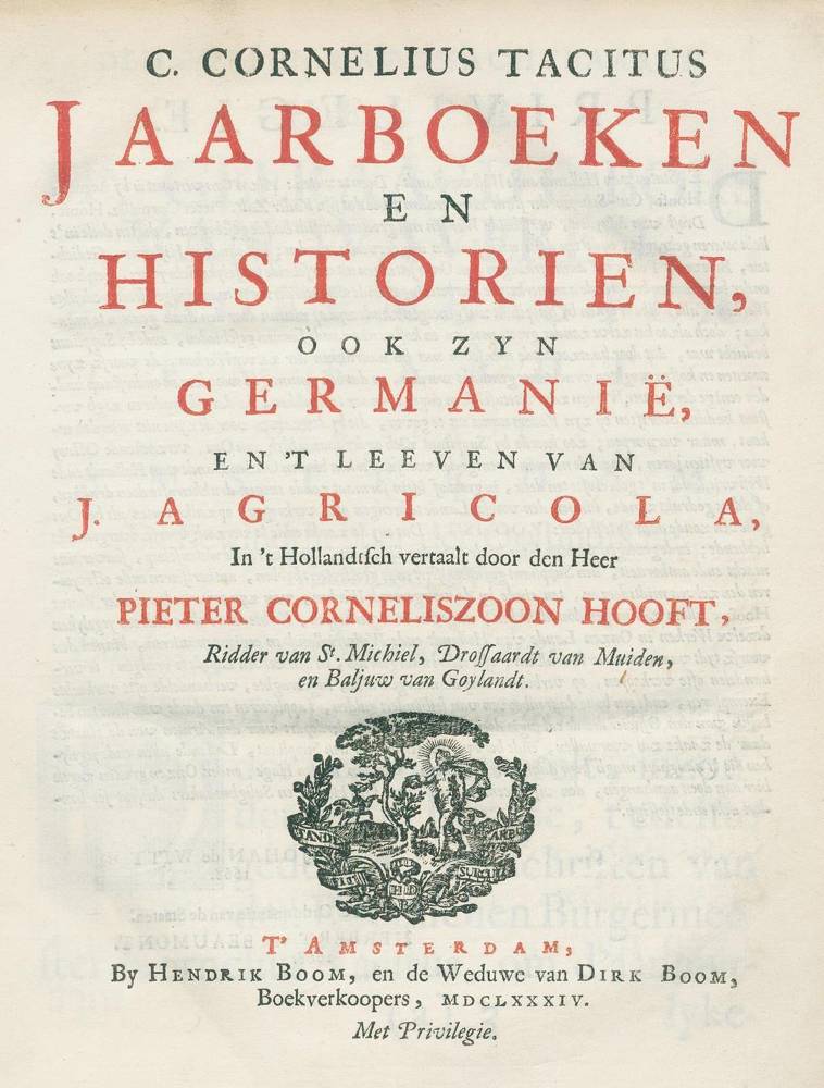 Große Abbildung Nr.1: 138-349 Tacitus,C.C.: (Alte Drucke, Handschriften und Theologie)