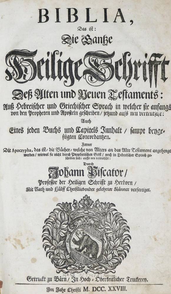 Große Abbildung Nr.1: 138-35 Biblia germanica.: (Bibeln)
