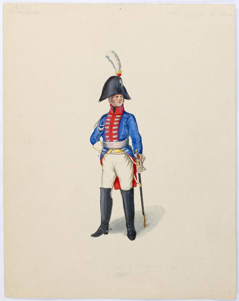 Große Abbildung Nr.2: 138-3526 Badisches Militär.: (Deutschland, Militaria)