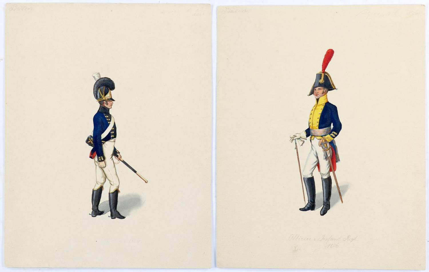 Große Abbildung Nr.3: 138-3526 Badisches Militär.: (Deutschland, Militaria)