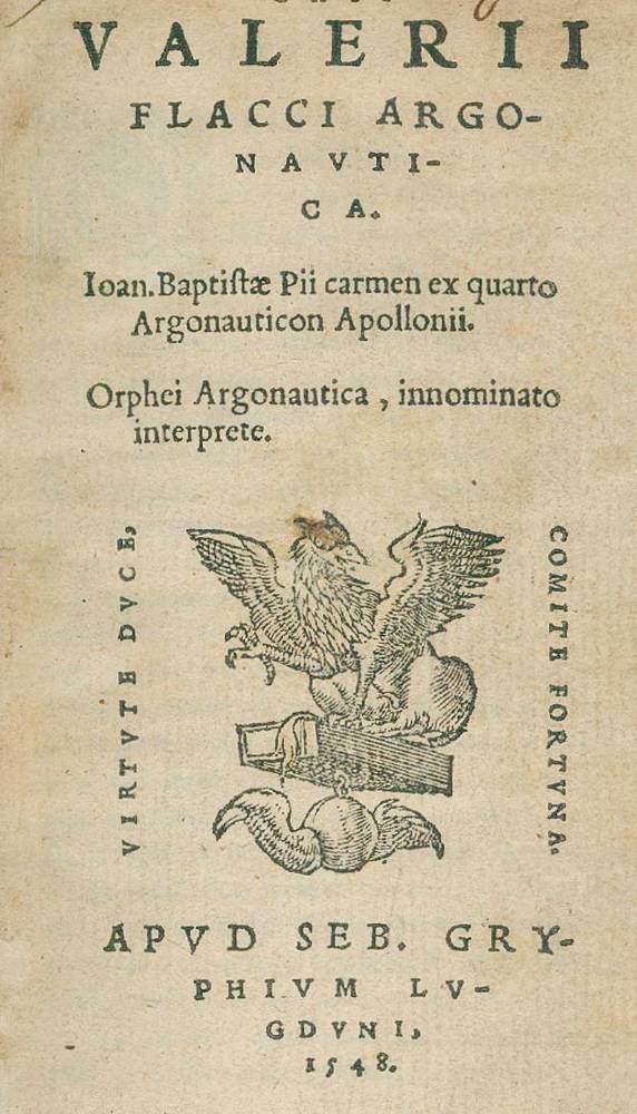 Große Abbildung Nr.1: 138-359 Valerius Flaccus,C.: (Alte Drucke, Handschriften und Theologie)