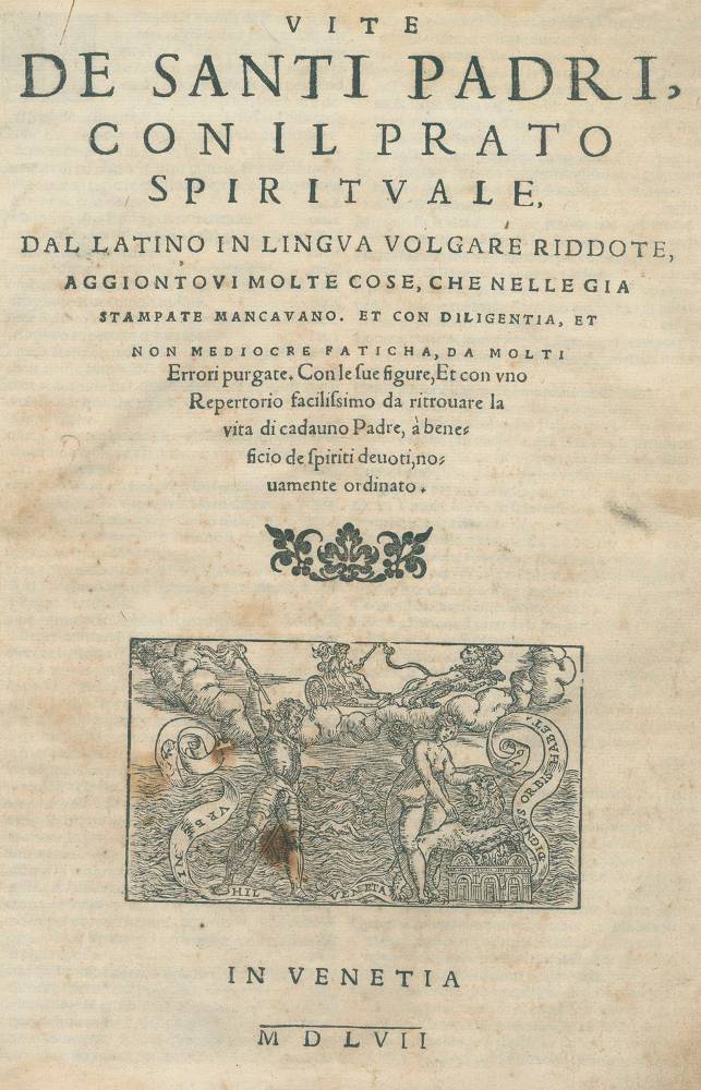 Große Abbildung Nr.1: 138-364 Vite de santi padri,: (Alte Drucke, Handschriften und Theologie)