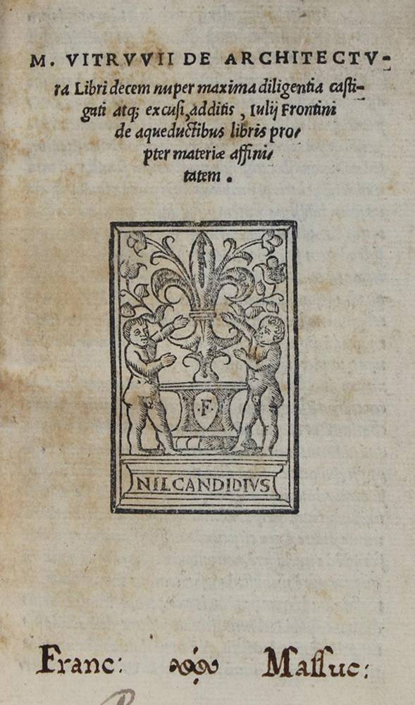 Große Abbildung Nr.1: 138-365 Vitruvius,M.: (Alte Drucke, Handschriften und Theologie)