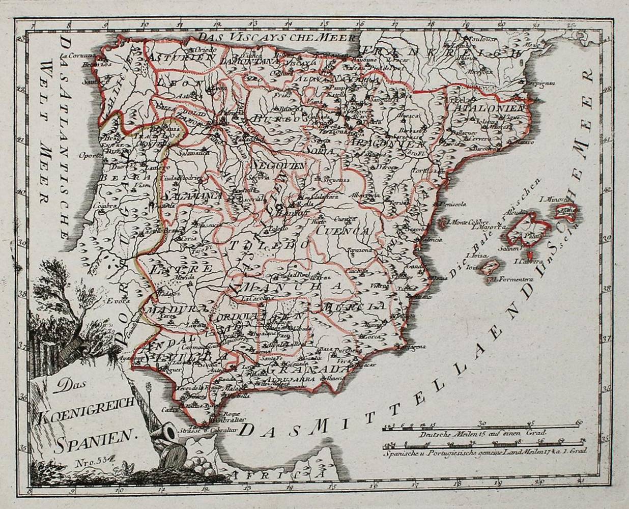 Große Abbildung Nr.2: 138-3700 Spanien u. Portugal.: (Ausland)