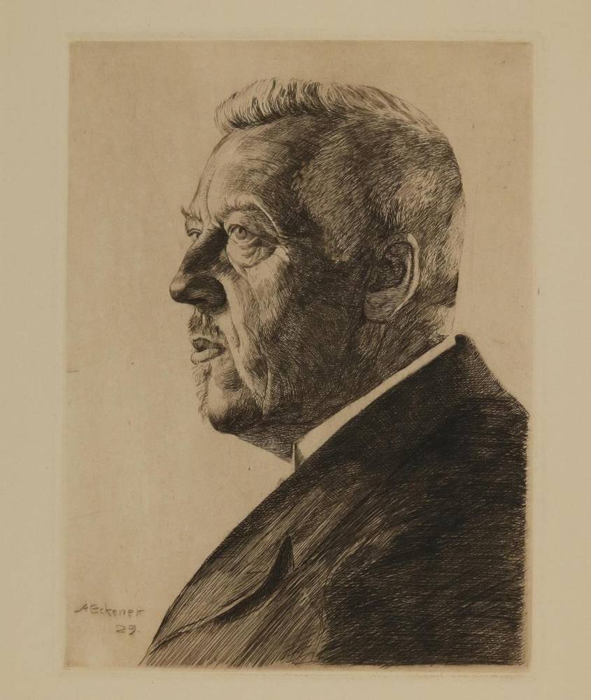 Große Abbildung Nr.2: 138-3719 Bauer, Karl: (Künstlergraphik, Aeronautik, Zeppelin)