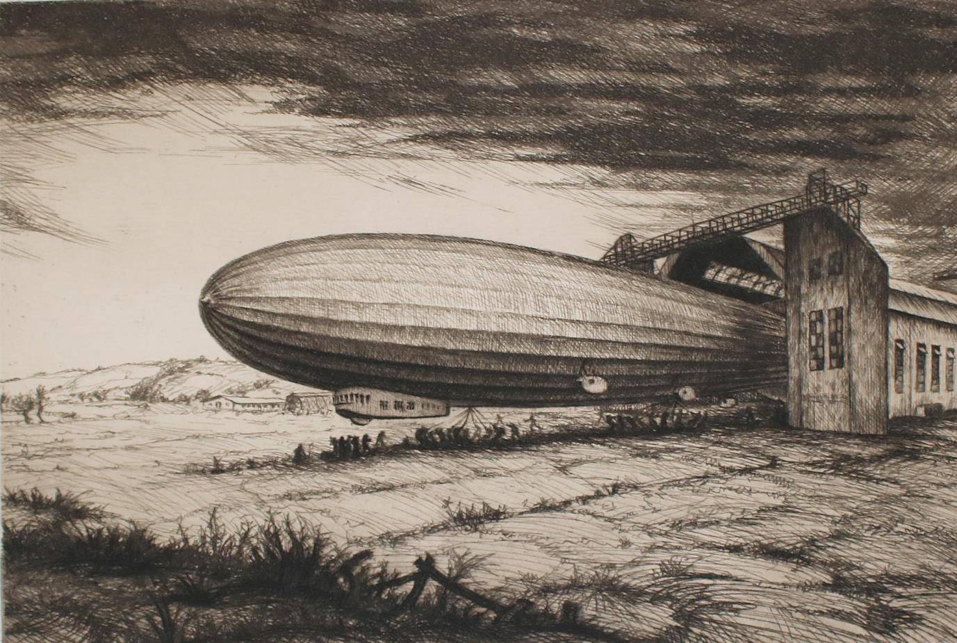 Große Abbildung Nr.21: 138-3725 Zeppelin Konvolut: (Künstlergraphik, Aeronautik, Zeppelin)