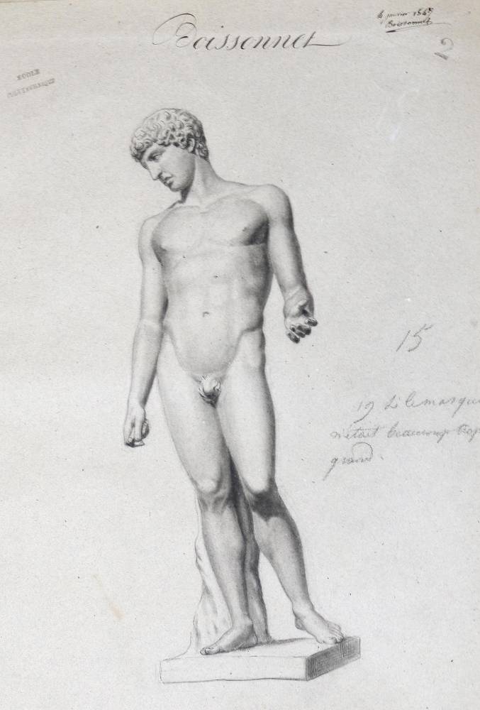 Große Abbildung Nr.3: 138-3727 Boissonnet,C.: (Künstlergraphik, Akademiezeichnungen)