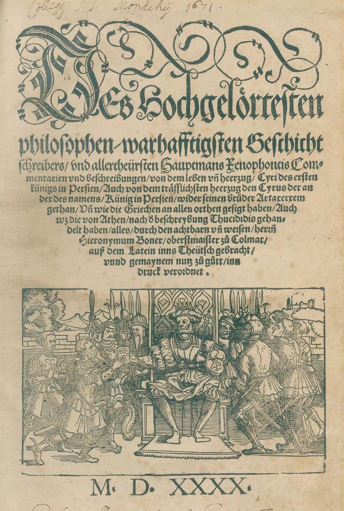 Große Abbildung Nr.1: 138-373 Xenophon.: (Alte Drucke, Handschriften und Theologie)