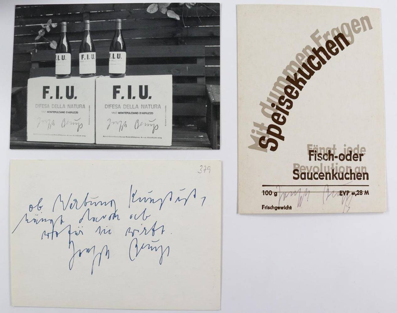 Große Abbildung Nr.3: 138-3773 Beuys, Joseph: (Künstlergraphik)