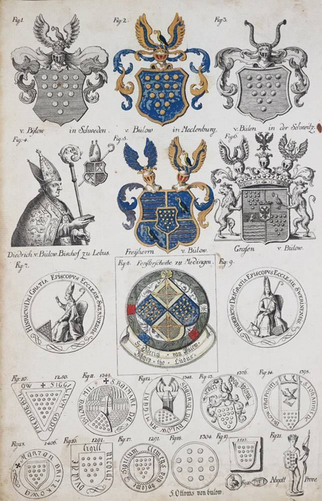Große Abbildung Nr.2: 138-378 Bülow,J.F.J.v.: (Genealogie und Heraldik)