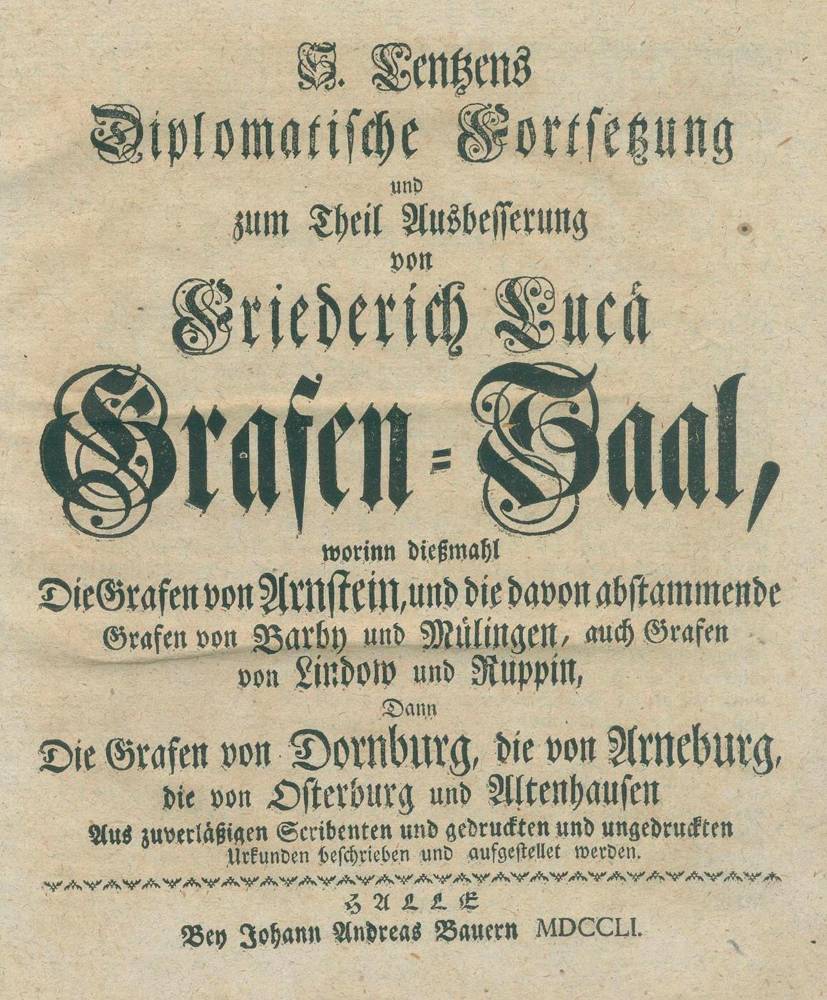 Große Abbildung Nr.1: 138-382 Lentz,S.: (Genealogie und Heraldik)