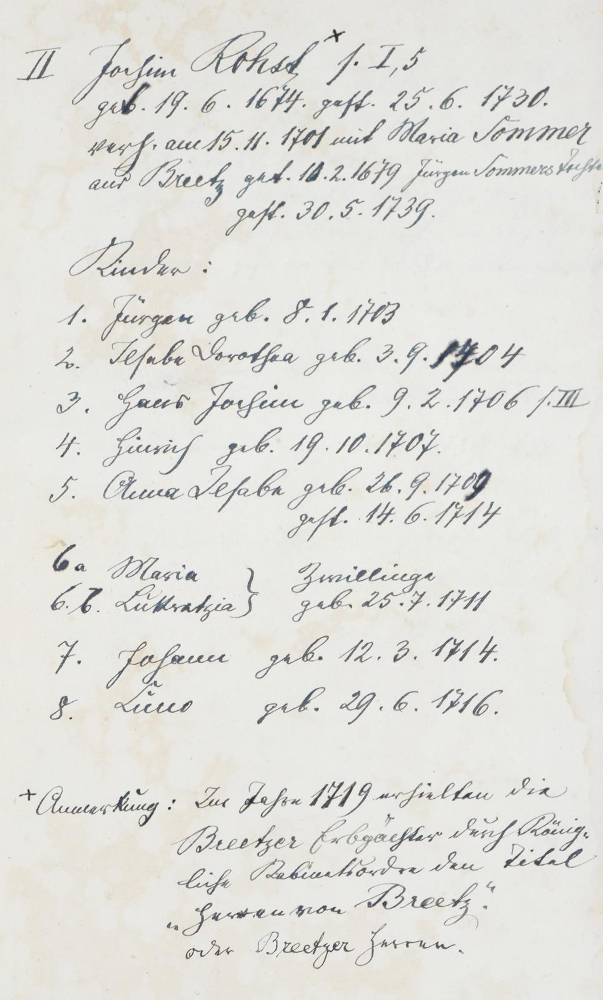 Große Abbildung Nr.1: 138-383 Rohst,J.: (Genealogie und Heraldik, Lenzen)