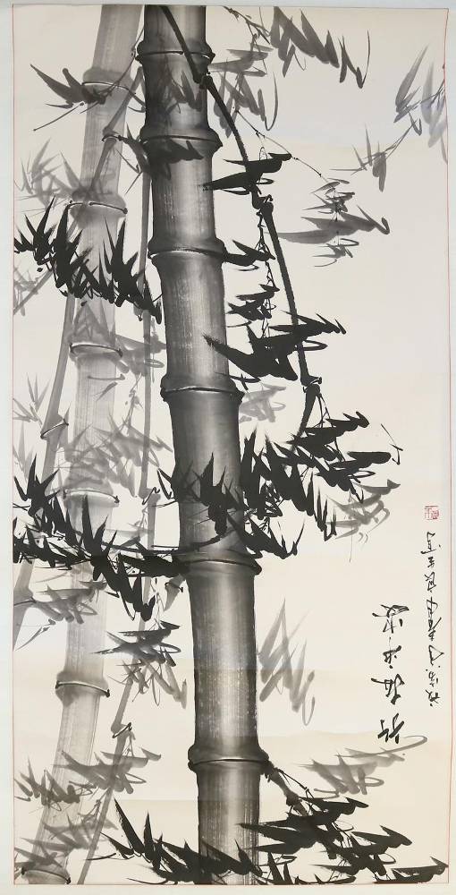 Große Abbildung Nr.1: 138-3830 Drei chinesische Bildrollen.: (Künstlergraphik, China)