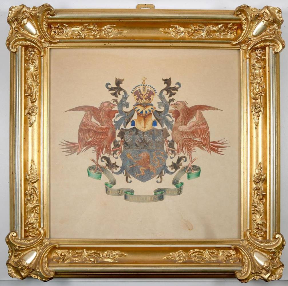 Große Abbildung Nr.2: 138-3858 Franquet Familienwappen.: (Künstlergraphik, Deutschland, Braunschweig)