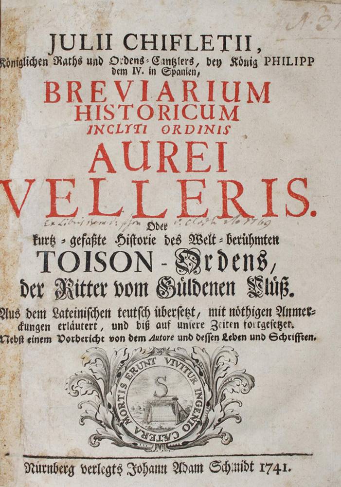 Große Abbildung Nr.1: 138-386 Chiflet,J.: (Genealogie und Heraldik, Orden)