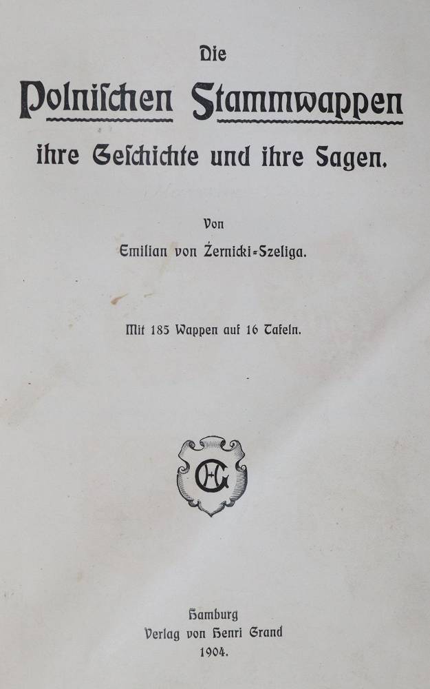 Große Abbildung Nr.1: 138-388 Zernicki-Szeliga,E.v.: (Genealogie und Heraldik, Polen)