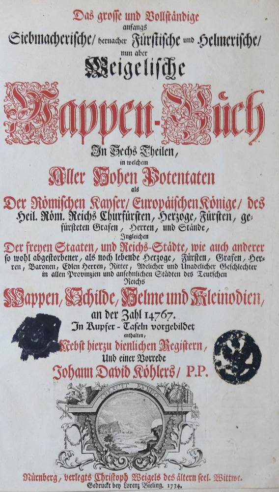 Große Abbildung Nr.3: 138-392 Siebmacher,J.: (Genealogie und Heraldik)