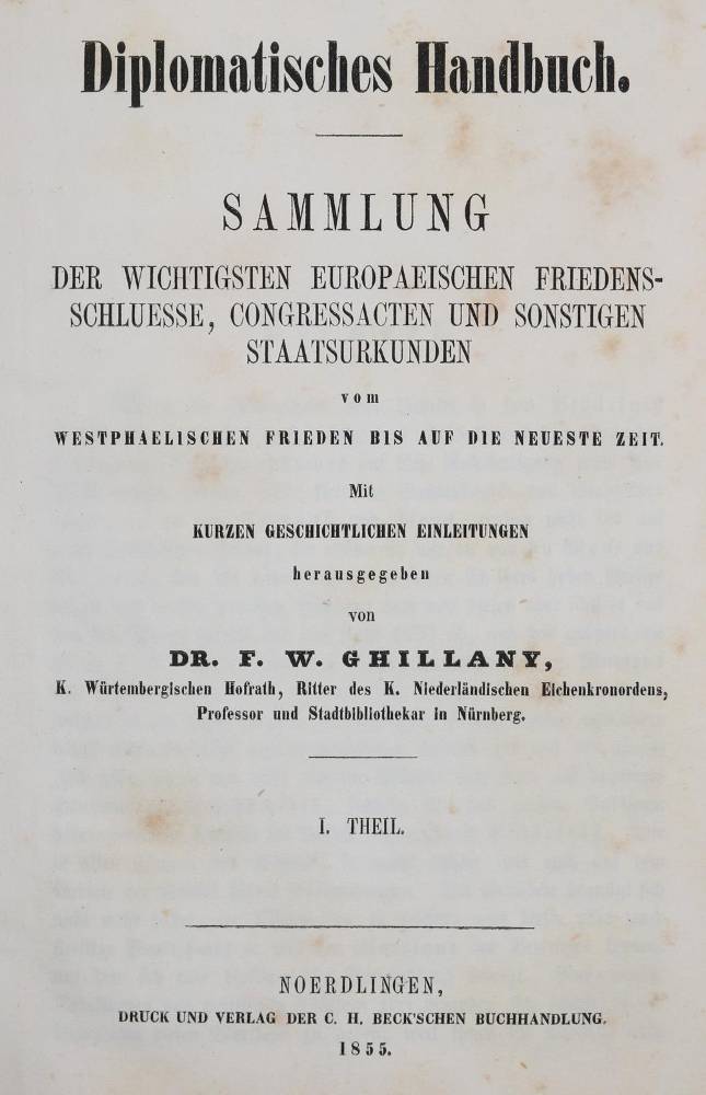 Große Abbildung Nr.1: 138-403 Ghillany,F.W.: (Politik und Staatswissenschaften)
