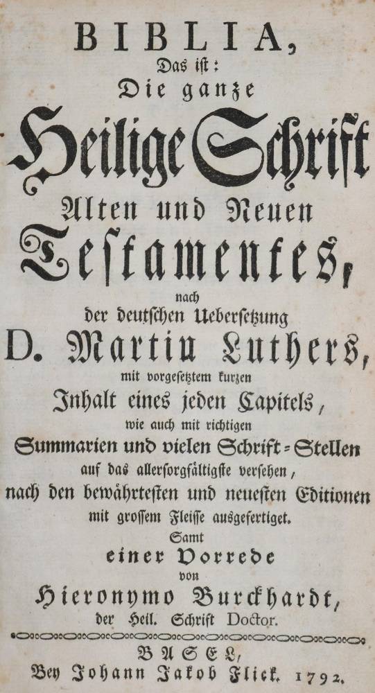 Große Abbildung Nr.1: 138-41 Biblia germanica.: (Bibeln)