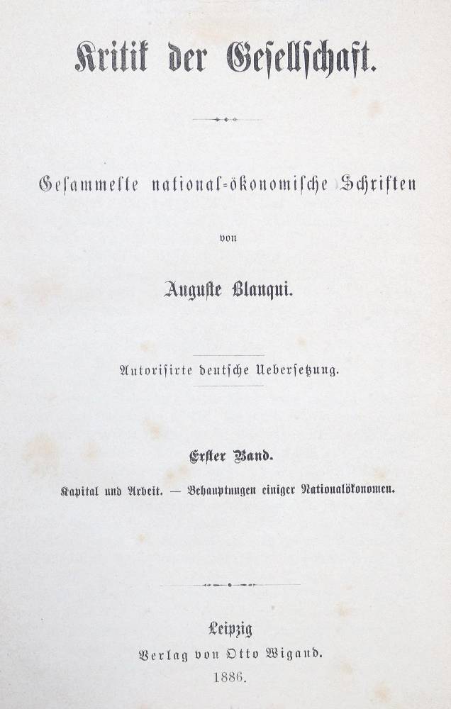 Große Abbildung Nr.1: 138-410 Blanqui,A.: (Sozialismus)