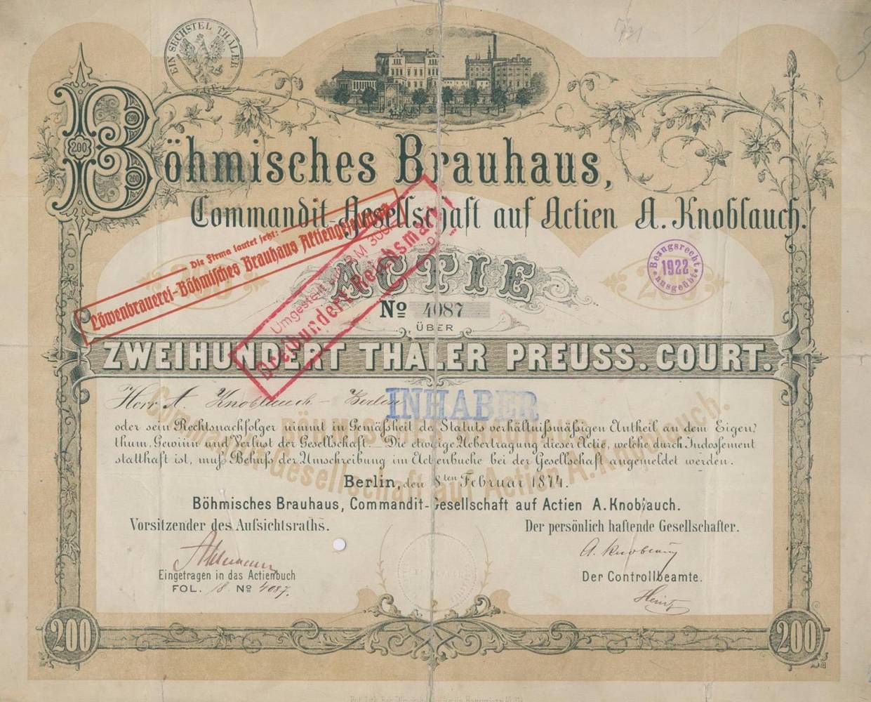 Große Abbildung Nr.1: 138-414 Aktien.: (Wirtschaft)