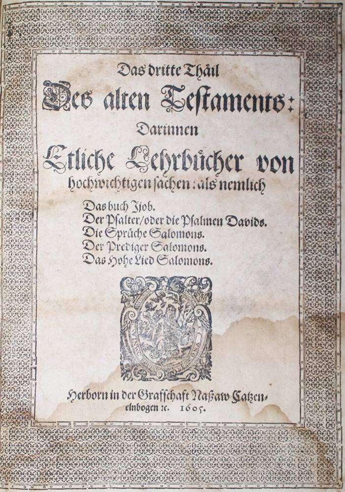 Große Abbildung Nr.1: 138-42 Biblia germanica.: (Bibeln)