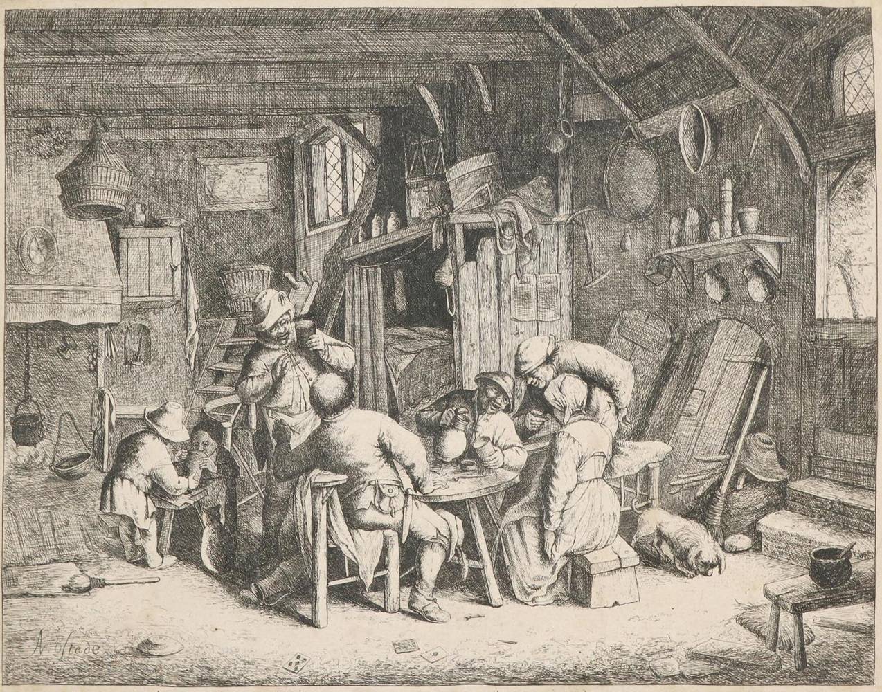 Große Abbildung Nr.4: 138-4212 Ostade, Adriaen van: (Künstlergraphik)