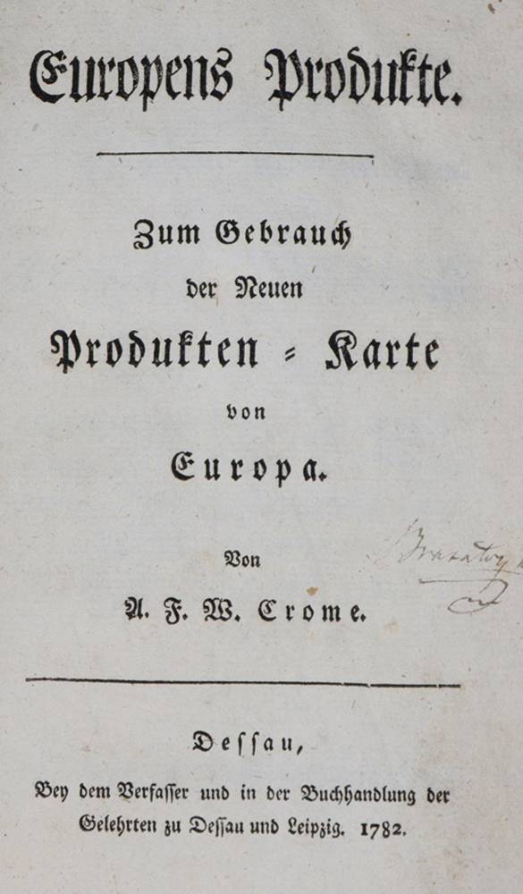 Große Abbildung Nr.1: 138-422 Crome,A.F.W.: (Wirtschaft)