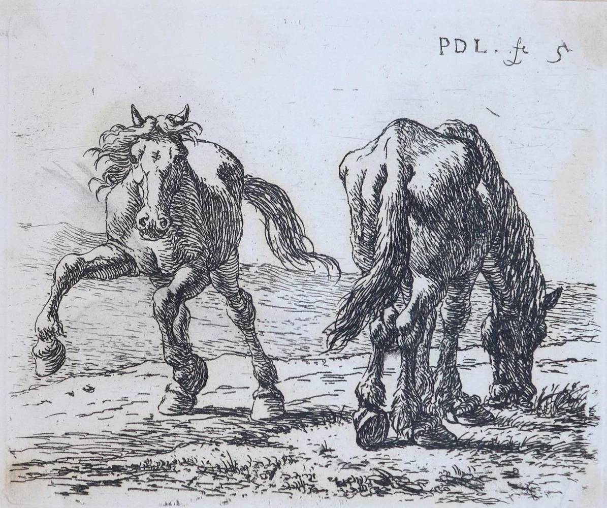 Große Abbildung Nr.1: 138-4224 Laer, Pieter Jacobsz van: (Künstlergraphik, Pferde)